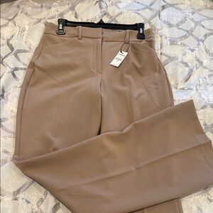 Express Elegant Women's Tan Flare Dress Pants